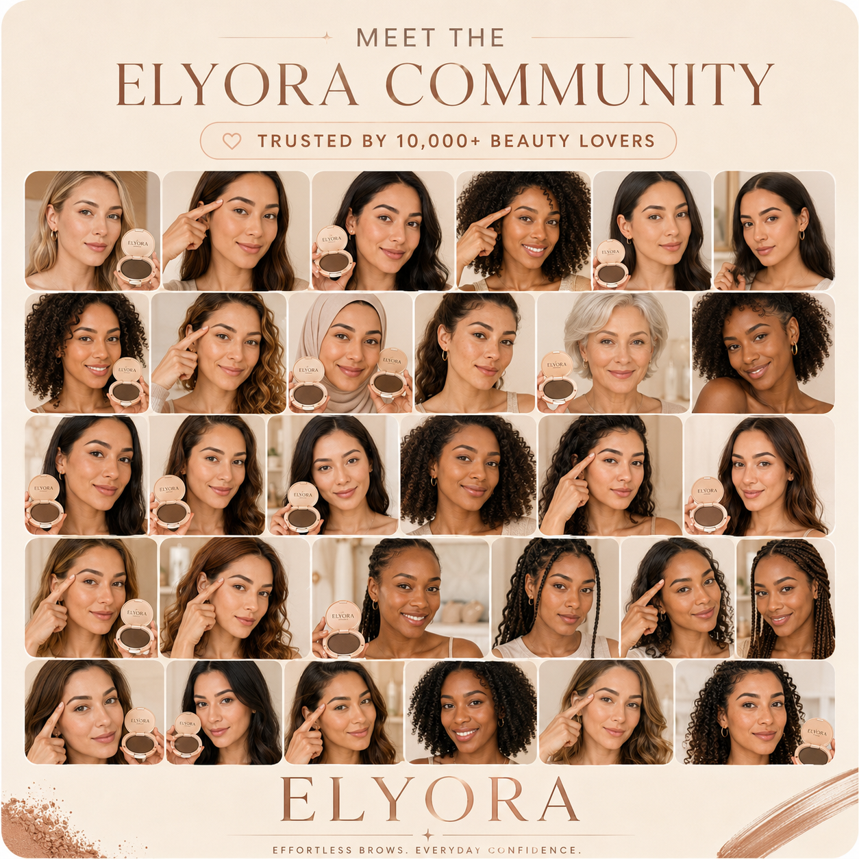 ELYORA Eyebrow Powder Stamp