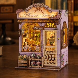 The Lavender Flower House DIY Miniature Kit