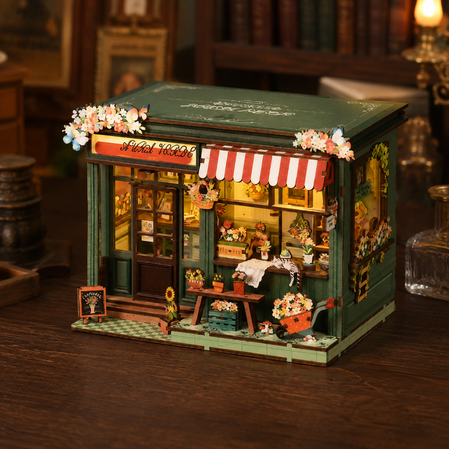 The Aurora Flower Room DIY Miniature Kit