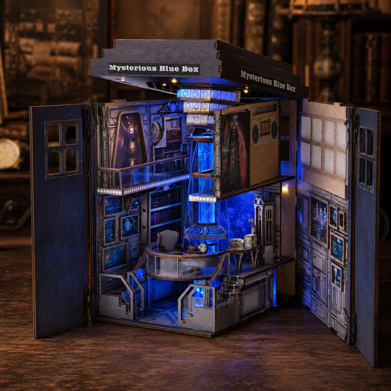 The Midnight Blue Workshop DIY Miniature Kit – illuminated finished miniature scene