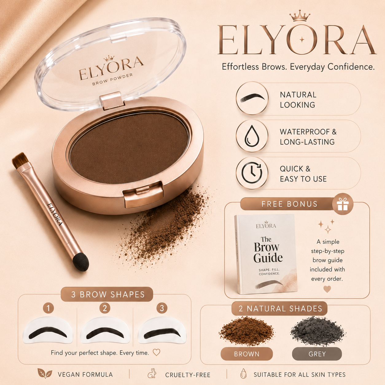 ELYORA Eyebrow Powder Stamp