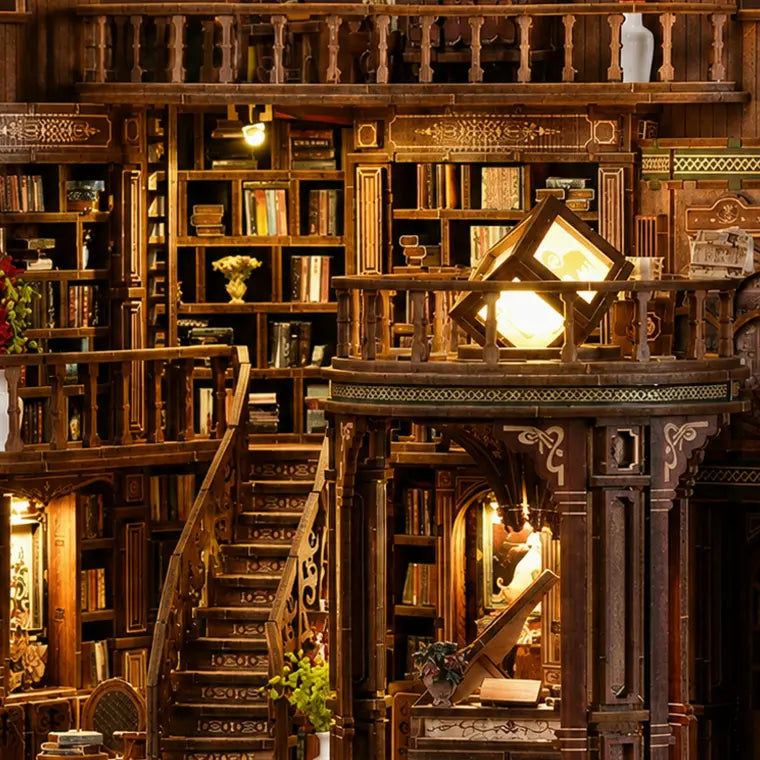 The Archivist's Alley DIY Miniature Kit — close detail