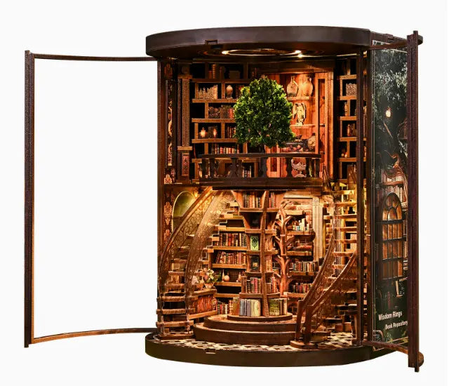 The Whispering Tree Library DIY Miniature Kit — original kit view