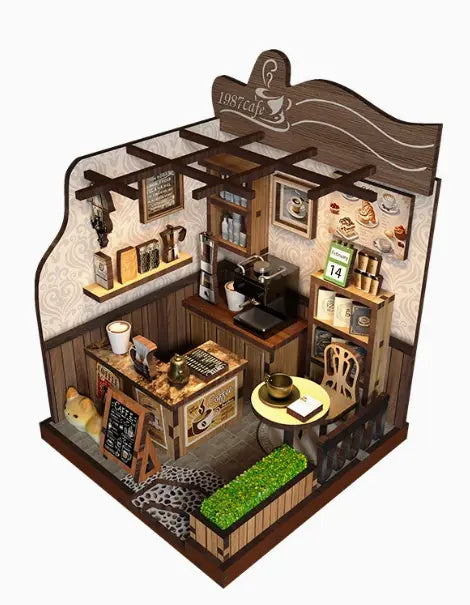 The Amber Corner Café DIY Miniature Kit — original kit view