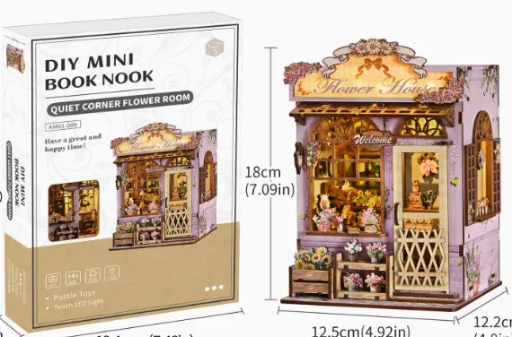 The Lavender Flower House DIY Miniature Kit — original kit view