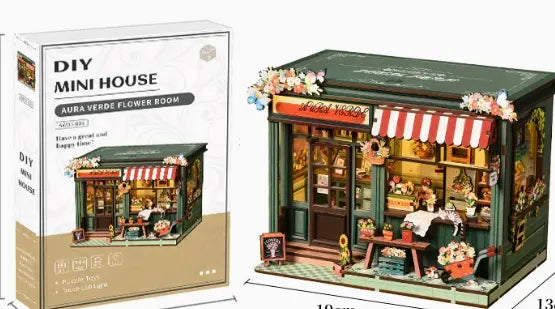 The Aurora Flower Room DIY Miniature Kit — original kit view