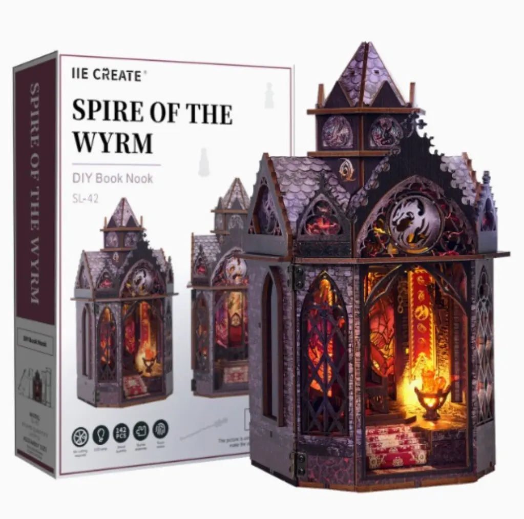 Spire of the Wyrm DIY Book Nook Kit — original kit view