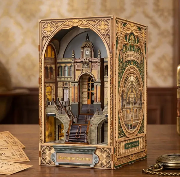 The Grand Baroque Station Book Nook Kit — original kit view